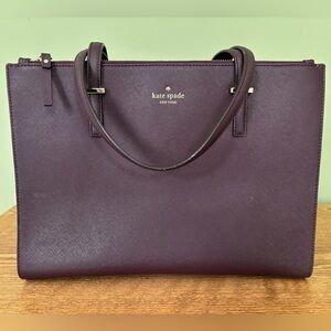 Kate Spade Jensen Tote in Mahogany/Plum